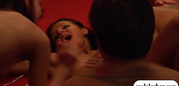  Nasty swingers swap partner and orgy in the red room